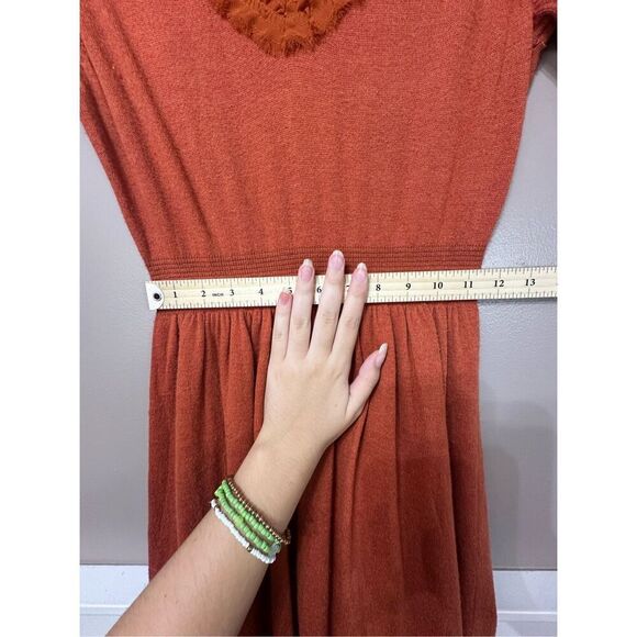 Isabella Sinclair Anthropologie Fine Wool Blend Jacinth Sweater Dress Women's M - Picture 10 of 12